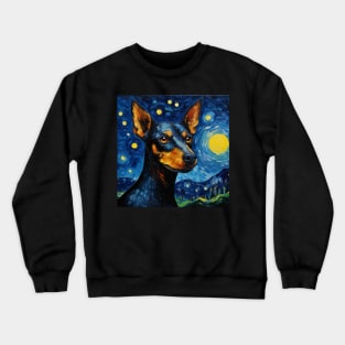 German Pinscher Night Crewneck Sweatshirt